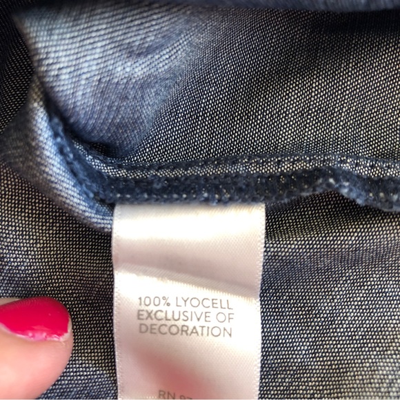 J. Jill Denim Embroidered Sleeveless Top Sz S -EUC - Picture 4 of 9